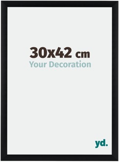 Fotolijst 30x42 cm - Zwart Geborsteld - Aluminium - Tucson