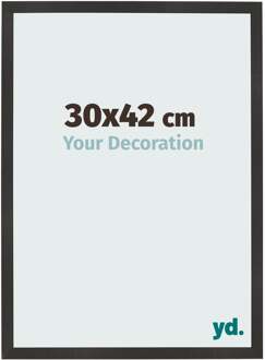 Fotolijst 30x42 cm - Zwart Mat - MDF - Bologna
