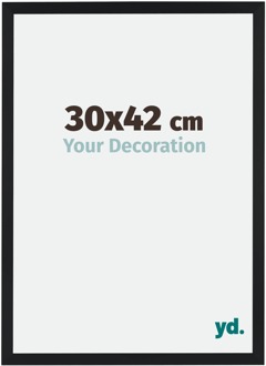 Fotolijst 30x42 cm - Zwart Mat - MDF - Catania