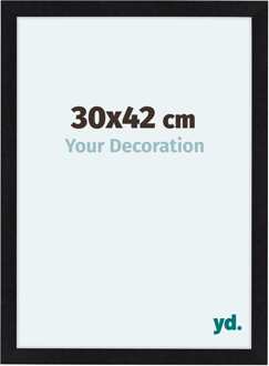 Fotolijst 30x42 cm - Zwart Mat - MDF - Como