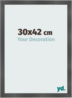 Fotolijst 30x42 cm - Zwart Mat - MDF - Pisa