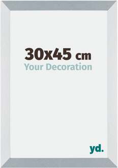 Fotolijst 30x45 cm - Aluminium - Geborsteld - MDF - Mura Aluminium Geborsteld