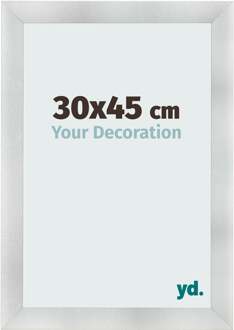 Fotolijst 30x45 cm - Aluminium Geborsteld - MDF - Pisa