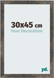 Fotolijst 30x45 cm - Geoxideerd Metaal - MDF - Bologna