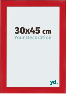 Fotolijst 30x45 cm - Rood - MDF - Pisa