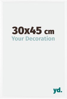 Fotolijst 30x45 cm - Wit Hoogglans - Kunststof - Bordeaux