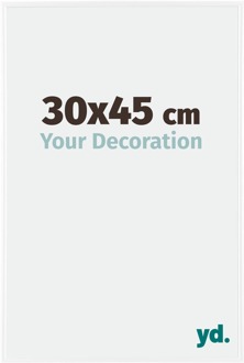 Fotolijst 30x45 cm - Wit Hoogglans - Kunststof - Evry