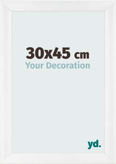 Fotolijst 30x45 cm - Wit Hoogglans - MDF - Pisa