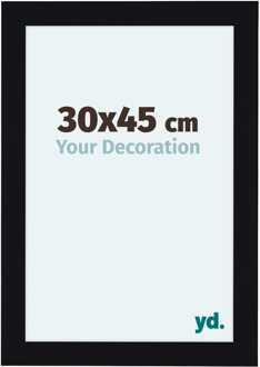 Fotolijst 30x45 cm - Zwart Hoogglans - MDF - Como