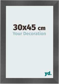 Fotolijst 30x45 cm - Zwart Mat - MDF - Pisa