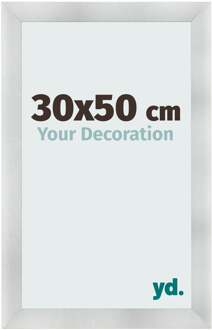 Fotolijst 30x50 cm - Aluminium Geborsteld - MDF - Pisa