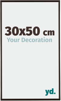 Fotolijst 30x50 cm - Antraciet - Kunststof - Evry