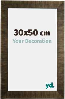 Fotolijst 30x50 cm - Champagne Geborsteld - Hout - Leeds