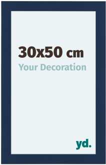 Fotolijst 30x50 cm - Donkerblauw Geveegd - MDF - Como