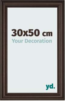 Fotolijst 30x50 cm - Eiken Donker - MDF - Lazio