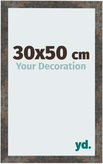 Fotolijst 30x50 cm - Geoxideerd Metaal - MDF - Bologna