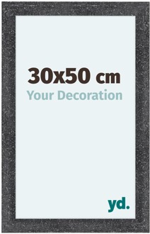 Fotolijst 30x50 cm - Grijs Geveegd - MDF - Como