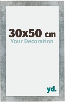 Fotolijst 30x50 cm - IJzer Geveegd - MDF - Mura