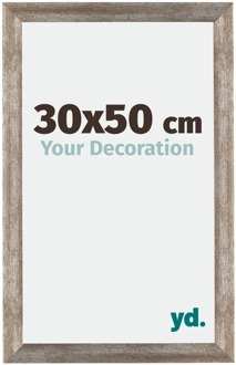 Fotolijst 30x50 cm - Metaal Vintage - MDF - Mura