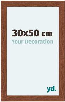 Fotolijst 30x50 cm - Walnoot - MDF - Como