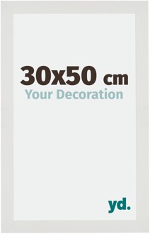 Fotolijst 30x50 cm - Wit Mat - MDF - Mura