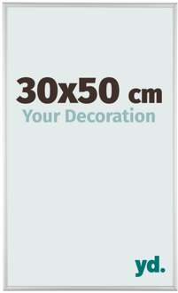 Fotolijst 30x50 cm - Zilver Mat - Aluminium - Kent