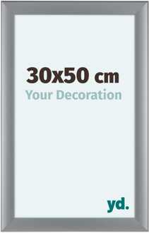Fotolijst 30x50 cm - Zilver Mat - MDF - Como