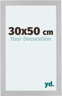 Fotolijst 30x50 cm - Zilver Mat - MDF - Mura