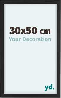 Fotolijst 30x50 cm - Zwart - Aluminium - Virginia