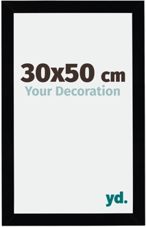 Fotolijst 30x50 cm - Zwart Hoogglans - MDF - Mura