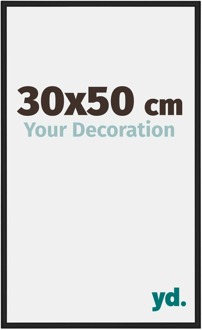 Fotolijst 30x50 cm - Zwart Mat - Aluminium - New York