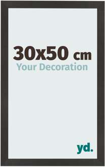 Fotolijst 30x50 cm - Zwart Mat - MDF - Bologna