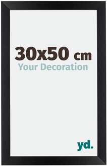 Fotolijst 30x50 cm - Zwart Mat - MDF - Mura