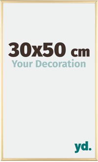 Fotolijst 30x50cm Goud Aluminium Kent - 30x50 cm