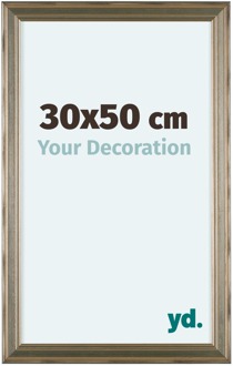 Fotolijst 30x50cm Zilver Hout Lincoln - 30x50 cm