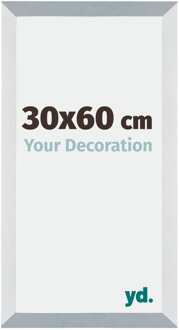 Fotolijst 30x60 cm - Aluminium - Geborsteld - MDF - Mura Aluminium Geborsteld