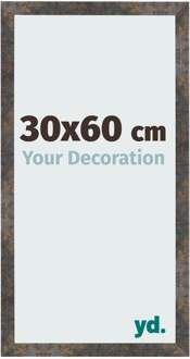 Fotolijst 30x60 cm - Geoxideerd Metaal - MDF - Bologna