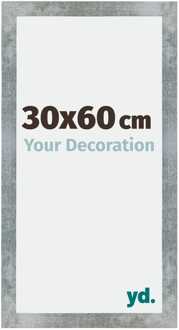 Fotolijst 30x60 cm - IJzer Geveegd - MDF - Mura