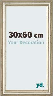 Fotolijst 30x60 cm - Metaalglans - MDF - Lazio