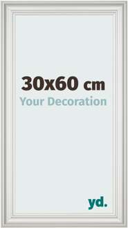 Fotolijst 30x60 cm - Wit Geveegd - MDF - Lazio