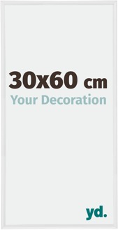 Fotolijst 30x60 cm - Wit Hoogglans - Kunststof - Annecy