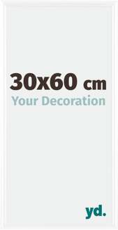 Fotolijst 30x60 cm - Wit Hoogglans - Kunststof - Bordeaux