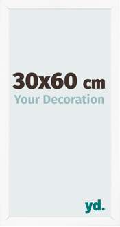 Fotolijst 30x60 cm - Wit Mat - MDF - Bologna