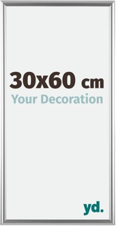 Fotolijst 30x60 cm - Zilver - Kunststof - Bordeaux