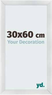 Fotolijst 30x60 cm - Zilver Mat - MDF - Pisa