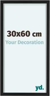 Fotolijst 30x60 cm - Zwart - Aluminium - Virginia