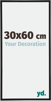 Fotolijst 30x60 cm - Zwart Mat - Kunststof - Annecy