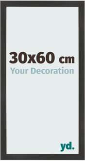 Fotolijst 30x60 cm - Zwart Mat - MDF - Bologna