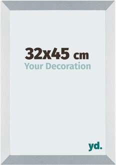 Fotolijst 32x45 cm - Aluminium - Geborsteld - MDF - Mura Aluminium Geborsteld