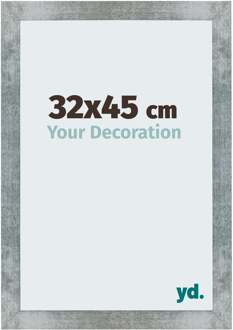 Fotolijst 32x45 cm - IJzer Geveegd - MDF - Mura